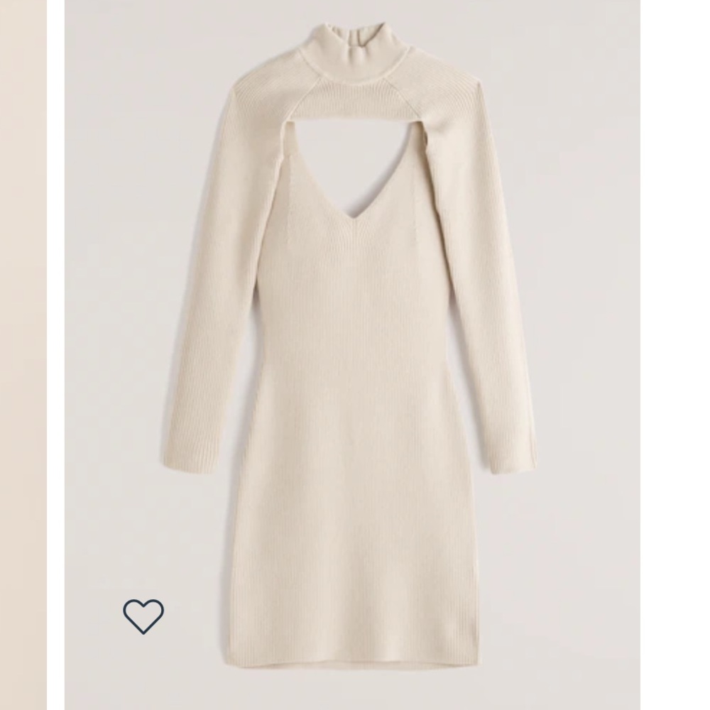 ABERCROMBIE & FITCH | Mini Sweater Dress and Mockneck Shrug Set